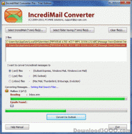 IncrediMail Email Extractor screenshot